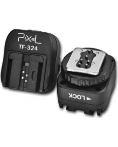 Blitsskoadapter med synkport for Canon til Sony - Pixel TF-324