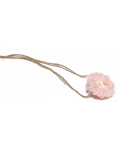 Hårbånd til nyfødtfotografering - Enkel blomst - Lyserosa