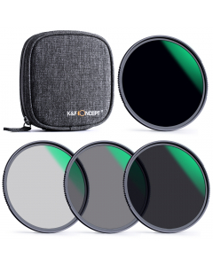 Filterpakke - ND4+8+64+1000 - 49 mm - K&F Concept